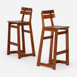 Sergio Rodrigues, Barstools, pair