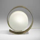 Pierre Cardin, Table lamp, c. 1975, aluminum, frosted glass