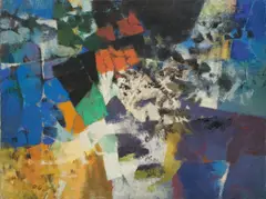 Otto H. Gerster, Marmorbaum, 1963, Öl auf Leinwand