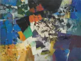Otto H. Gerster, Marmorbaum, 1963, Öl auf Leinwand