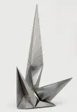 Volkmar Haase, Erektion, 1972, Edelstahl, geschweißt. Höhe: 104 cm (41 in.)