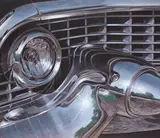 Gustav Alfred Heinze, Cadillac Reflections, Acryl auf Hartfaser