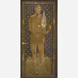 Oscar Bach, Important sculptural Florentine door