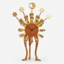 Astroclock-Ological Time clock by Pedro Friedeberg, Mexico, sold May 2019