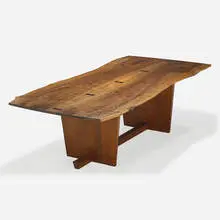 George Nakashima, Fine book-matched Minguren II dining table