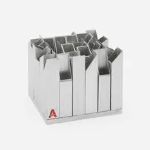 Paolo Tilche, Desk organizer, 1975, aluminum