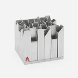 Paolo Tilche, Desk organizer, 1975, aluminum
