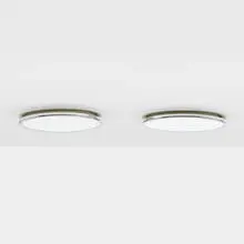 Munkegård ceiling lamps, pair by Arne Jacobsen, white glass, chrome-plated metal, lacquered aluminum, sold Jul 2024