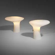 Table lamps, pair by Gino Vistosi, c. 1965, cased glass, sold Jul 2024