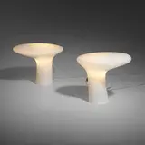 Table lamps, pair by Gino Vistosi, c. 1965, cased glass, sold Jul 2024