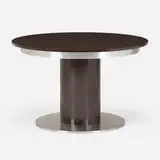 Dining table by attribution Willy Rizzo, c. 1980, laminate over pressboard, brushed aluminum, sold Jul 2024