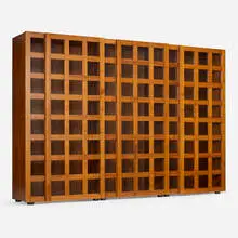 LB65 cabinet by Marco Zanuso, c. 1968, teak, glass, sold Jul 2024