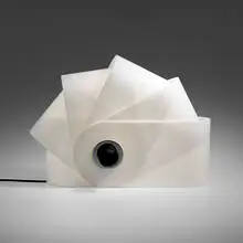 Superstudio, Gherpe table lamp, 1967, acrylic, plastic, chrome-plated steel