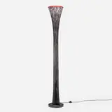 Floor lamp by Luciano Vistosi, c. 1975, blown glass, painted steel, sold Jul 2024