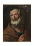 Bolognese School, Saint Joseph, oil on canvas