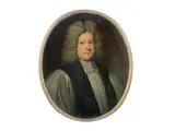 John Riley, Portrait of a gentleman, said to be Very Rev. Alexander Alcock, oil on canvas, oval