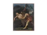 Giovanni Francesco Romanelli, Apollo and Marsyas, oil on canvas