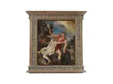 called Titian Tiziano Vecellio, Venus and Adonis, oil on canvas