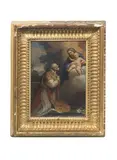 Carlo Maratta, The Madonna and Child with Saint Phillip Neri, oil on copper