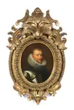 Sir Anthony Van Dyck, Portrait of Ambrogio Spinola, bust-length; and Portrait of a lady, bust-length, a pair, oil on panel, oval