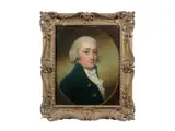 Portrait of Thomas Townley Parker, bust-length, in blue by English School, oil on canvas, sold Jul 2016