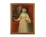 Flemish School, Portrait of a nun, three-quarter length, oil on canvas