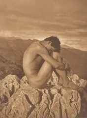 Cain by Wilhelm von Gloeden, Um 1900, Photogravüre in Braun auf Karton, 1922, sold Jun 2023