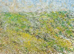 Wiesenlandschaft in MECKLENBURG by Gerda Lepke, 1984, Öl auf Leinwand, sold Mar 2022
