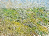 Gerda Lepke, Wiesenlandschaft in MECKLENBURG, 1984, Öl auf Leinwand