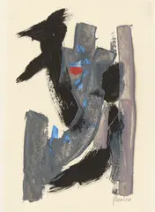 Fritz Winter, Ohne Titel, 1960, Öl auf Papier