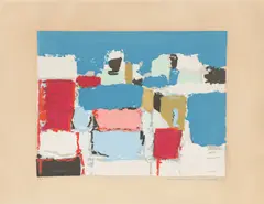 Nicolas de Staël, Mediterranée, 1952, Pochoir auf Papier