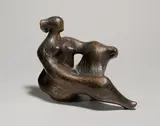 Theo Balden, Kleine Sitzende, 1980, Bronze mit schwarzbrauner Patina