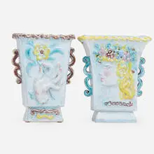 Two faience vases by René Buthaud, France, sold May 2019