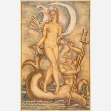 René Buthaud, Massive cartoon (Venus and Neptune), France