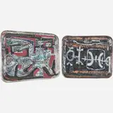 René Buthaud, Two abstract chargers, France