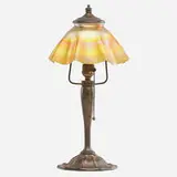 Small candlestick lamp by Tiffany Studios, sold May 2019