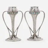 Liberty & Co., Pair of Tudric vases