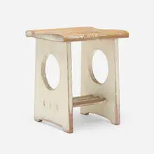 attribution Josef Hoffmann, Stool, c. 1902, painted pine