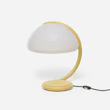 Elio Martinelli, Serpentine table lamp, 1965, lacquered steel, acrylic