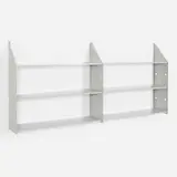 Enzo Mari, Dima modular wall-mounted shelving, c. 1975, enameled steel, plastic