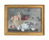 A still life with peacock feathers; and A still life with dead game by Marie- Thérèse Reboul Vien, a pair, gouache on paper, offered Jul 2016