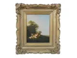 Cattle in a landscape by Dutch School, oil on copper, sold Jul 2016