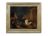 Lendert de Laeff, Solomon worshipping the Idols; and The Queen of Sheba before Solomon, a pair, oil on canvas