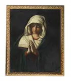 The Virgin in prayer by called Il Sassoferrato Giovanni Battista Salvi, oil on canvas, offered Jul 2016