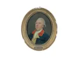 Portrait of a gentleman by English School, oil on panel, oval, sold Jul 2016