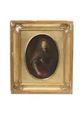 Pierre Mignard, Portrait of a gentleman, in armour, oil on copper, oval