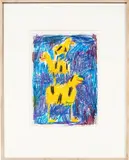 Andi Fischer, Ohne Titel, 2025, Buntstift auf festem Papier