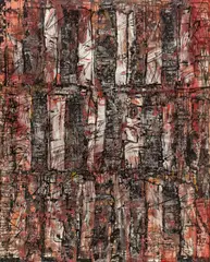 Herbert Schneider, Erloschenes Rot, 1962, Öl auf Leinwand