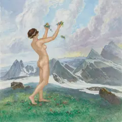 Fidus, Naturkind, Keramikmalerei