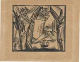 Lyonel Feininger, Tahiti (Schiffe im Fjord)